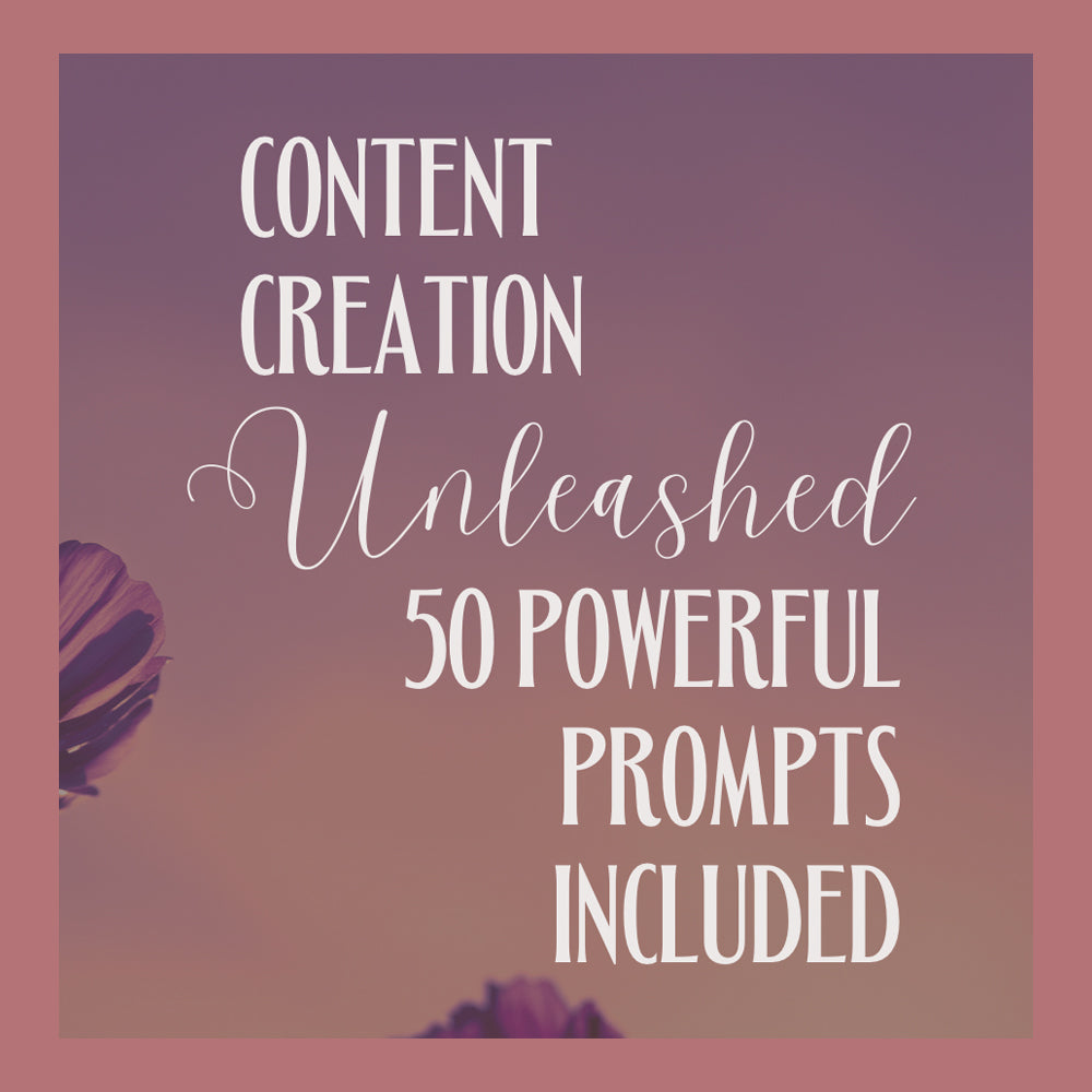 Content Creation UNLEASHED: 50 Powerful Prompts to Boost Your Social Media Engagement by Angele Rose Ankouad of Lam Tiely Vibe